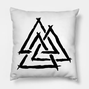 Valknut Norse Symbol Pillow