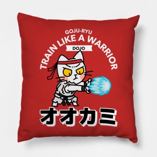 Goju Ryu Karate Cat Pillow