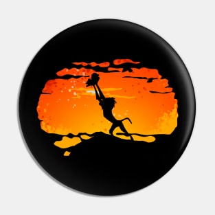 African Sunrise Pin