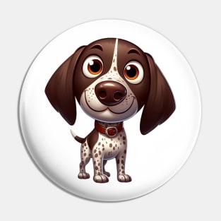 Cute German shorthaired pointer Pin