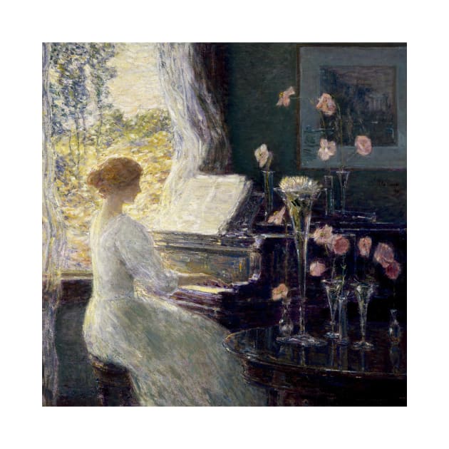 The Sonata by Childe Hassam by Classic Art Stall