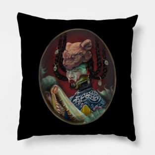 Mantis Samurai Pillow