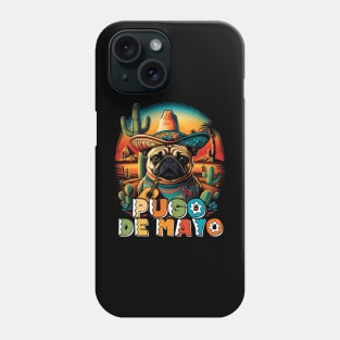 Pugo Cinco De Mayo Pug Dog Cute Mexican Theme Phone Case