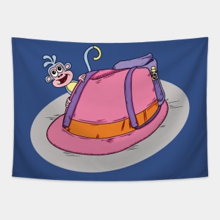 PUN INTENDED  PUNS - FEDORA THE EXPLORER Tapestry