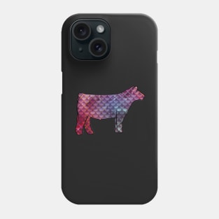 Mermaid Show Steer Silhouette  - NOT FOR RESALE WITHOUT PERMISSION Phone Case