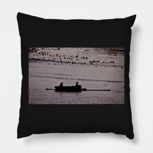 Two Men in a Boat Pillow