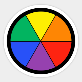 Color Wheel Stickers Teepublic
