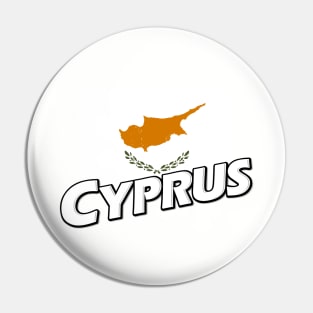 Cyprus flag t-shirt Pin