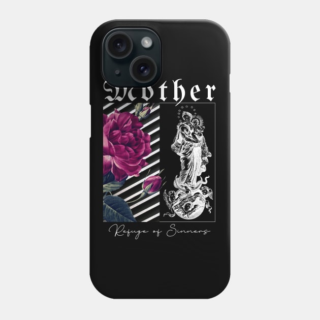 Refuge of Sinners Phone Case by Little Fishes Catholic Tees