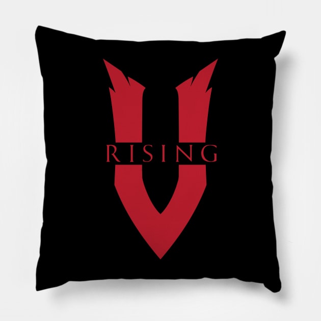 V Rising (red) Pillow by korstee