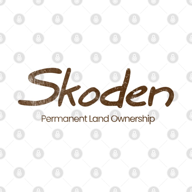 Skoden Permanent Ownership Brown Print by Eyanosa