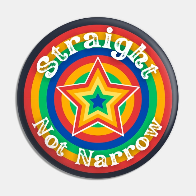 Straight Not Narrow Ally Retro T-Shirt Straight Not Narrow Ally Retro T-Shirt