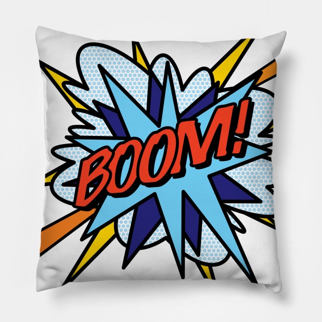 Comic Book Pop Art BOOM Pillow by Thisisnotme
