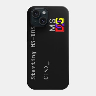 MS DOS Prompt // Retro Computer Nerd Nostalgia Phone Case