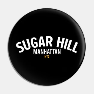 New York Manhattan Sugar Hill - Sugar Hill Logo - Sugar Hill Style Pin