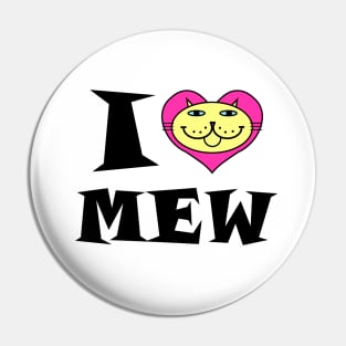 I HEART Cat - SUNNY YELLOW KITTY Pin