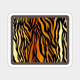 golden tiger  background Magnet