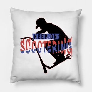 Keep on scootering deck grab Pillow