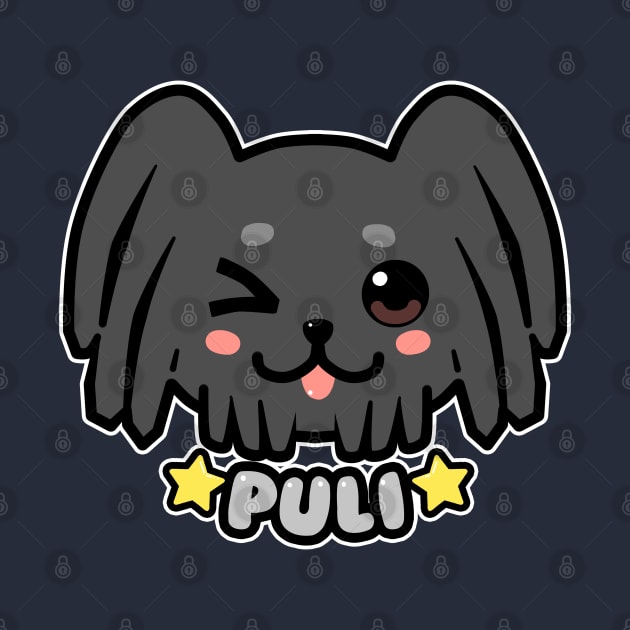 KAWAII Puli Dog Face by TechraNova