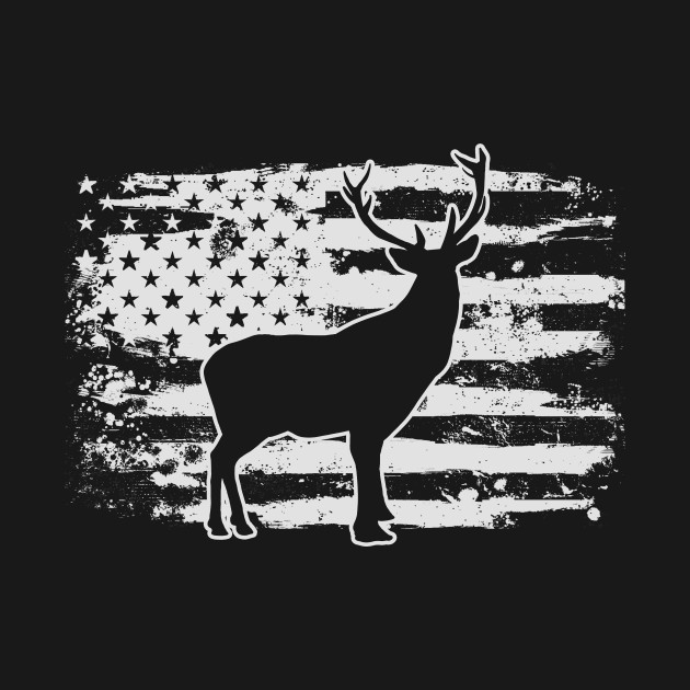 Disover Deer American Flag Deer Hunting Vintage - Deer - T-Shirt