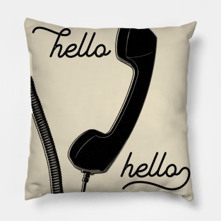 Hello Hello Vintage Telephone Pillow