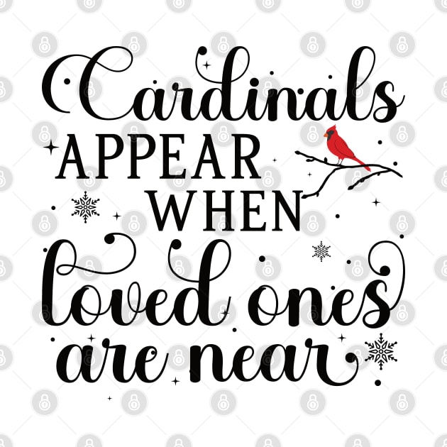 Cardinals Appear When Loved Ones Are Near - Cute Christmas Cardinals by Vishal Sannyashi