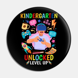 Kindergarten Unlocked Level Up Gamer Boys Back To School Pin