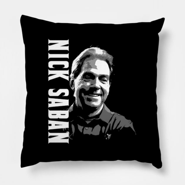 Nick Saban Pillow by caravalo