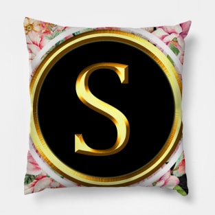 Letter S Shirt Alphabet Letter S Different Colors Pillow