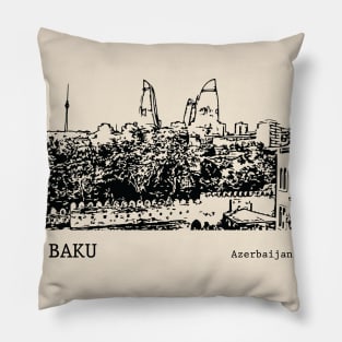 Baku Azerbaijan Pillow