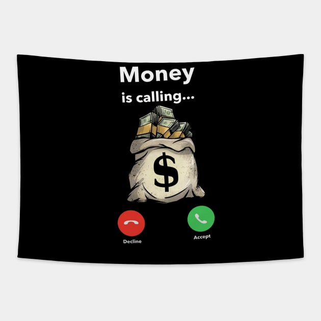 Money Is Calling Tapestry by DaniYuls