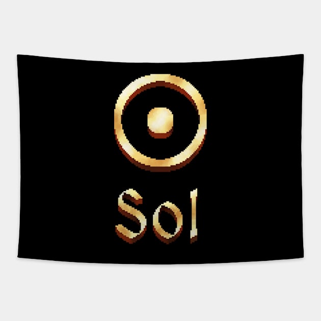 Golden Sol Tapestry by Pixel Dreams