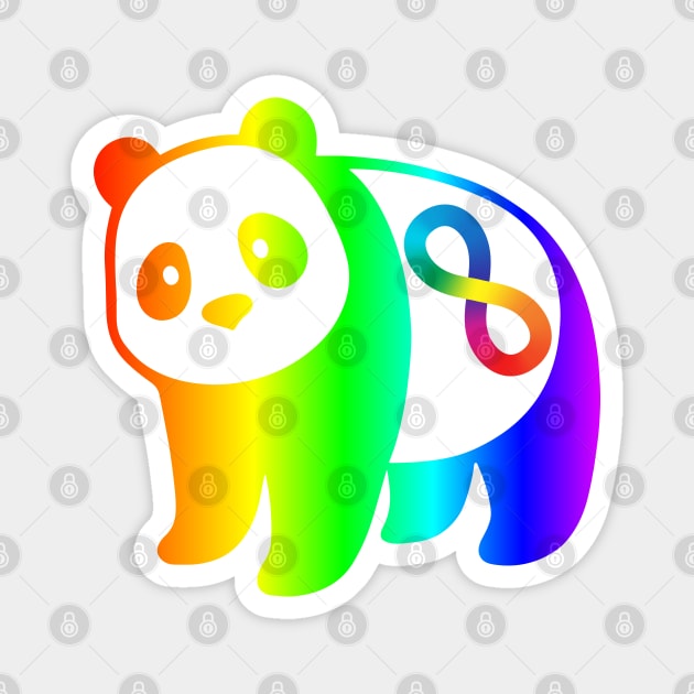Panda Autism Acceptance Magnet by mia_me
