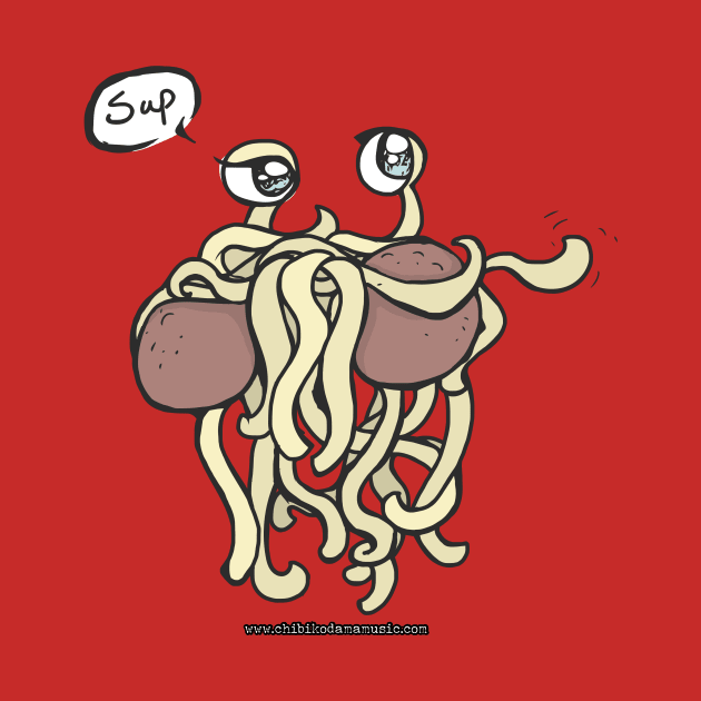 Chill Flying Spaghetti Monster by chibikodama