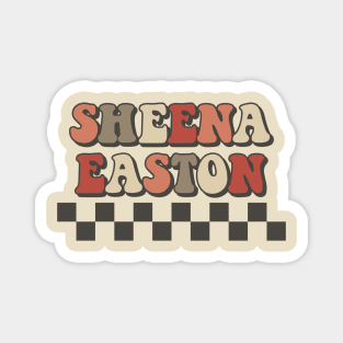 Sheena Easton Checkered Retro Groovy Style Magnet