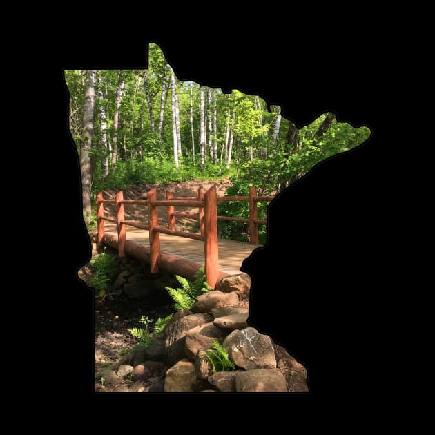 Minnesota State Outline (Duluth Traverse Bike Trail Bridge) by gorff