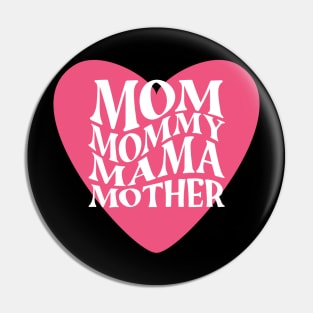 Pink Heart Mother Pin