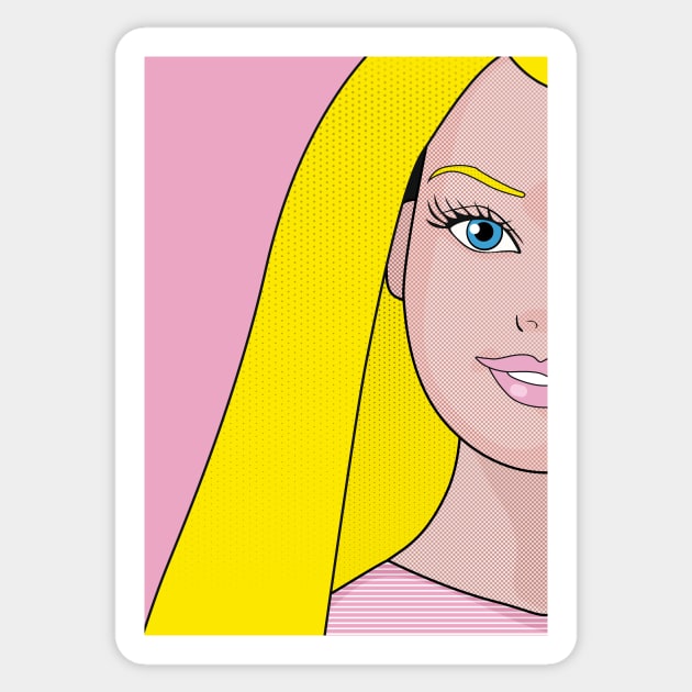 Barbie Movie Profile Fan Pop Art