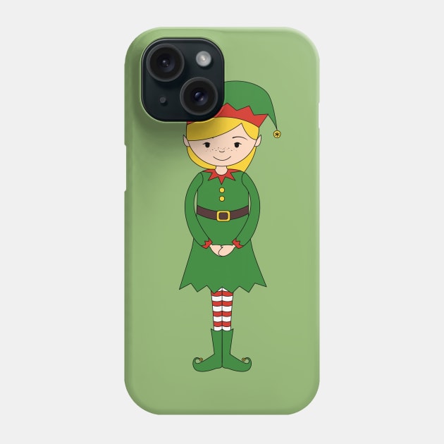 Christmas Elf Girl Digital Art | Christmas Special | illusima Phone Case by illusima