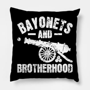 Bayonets and Brotherhood - Civil War Reenactment Pillow