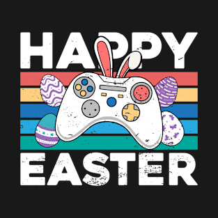 Happy Easter Video Game Bunny Gaming Controller Gamer T-Shirt