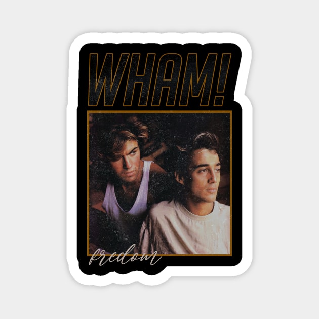 wham vintage Magnet by Ville Otila Abstract