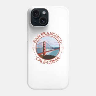 SAN FRANCISCO CALIFORNIA BADGE Phone Case