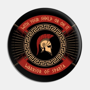 Warrior of Sparta Pin