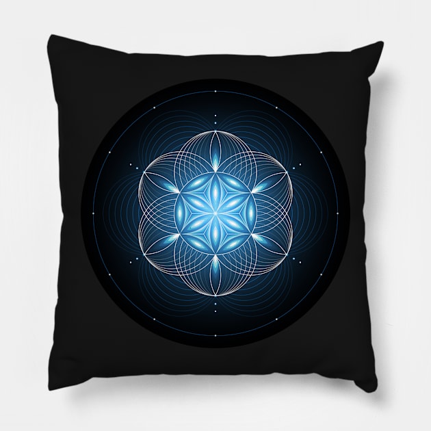 Pulse | Sacred geometry Pillow by natasedyakina