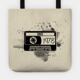 1978s Vintage, 78s Black Cassette Tote