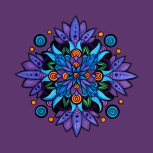 Blue Lotus Mandala T-Shirt