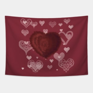lover heart valentines day Tapestry