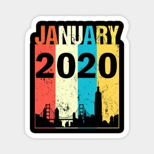 Born In January 2020 Shirt/1 Years Old Shirt / January 2020 / Born In 2020 / 2020 Gift / January Shirt / 2020 Gift Hoodie Magnet