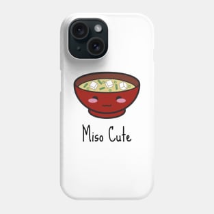 miso cute black Phone Case